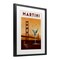Stupell Industries Retro Martini & Bridge View Framed Print Under Glass, design by Brett Blumenthal